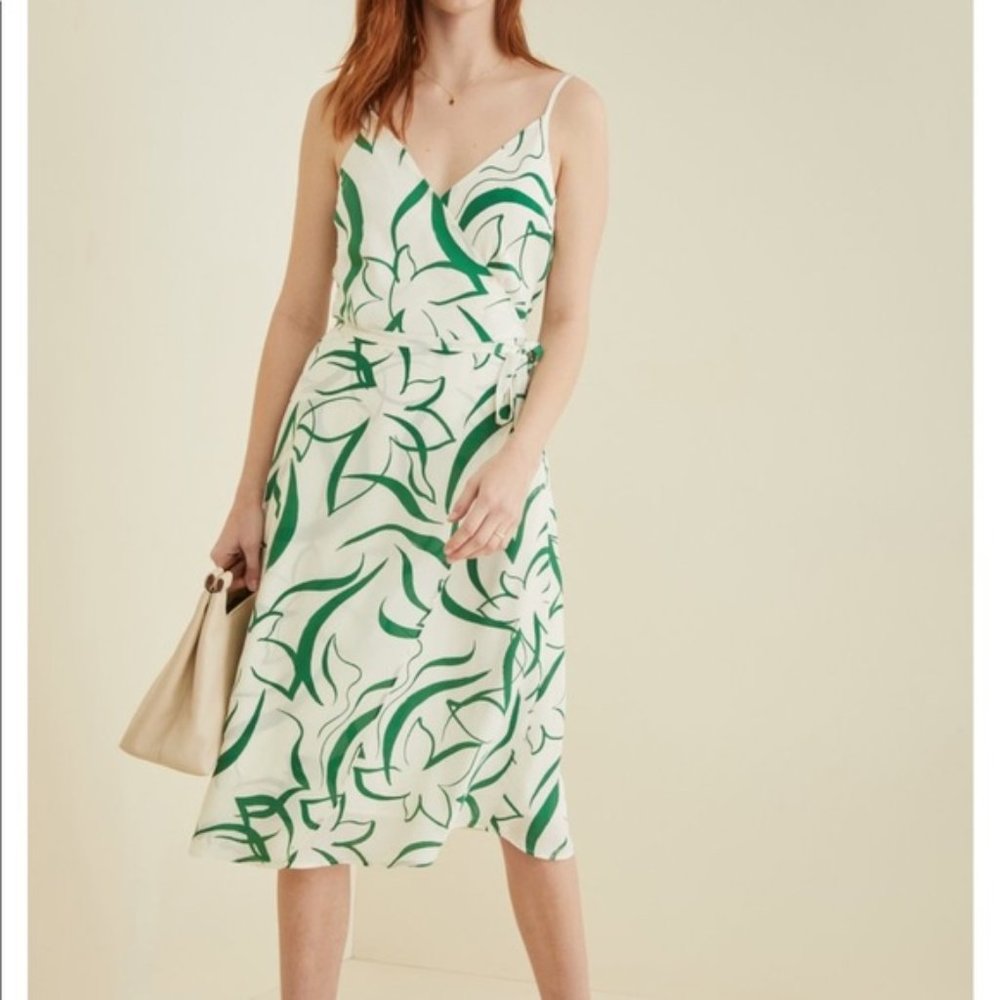 Amour Vert Varden Silk Wrap Dress
